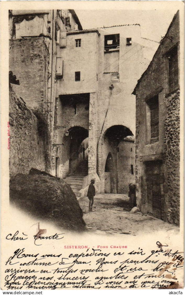 CPA Sisteron Fons Chaude (922141)