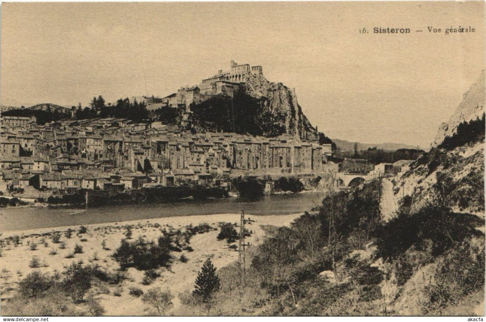 CPA SISTERON Vue Generale (1208606)