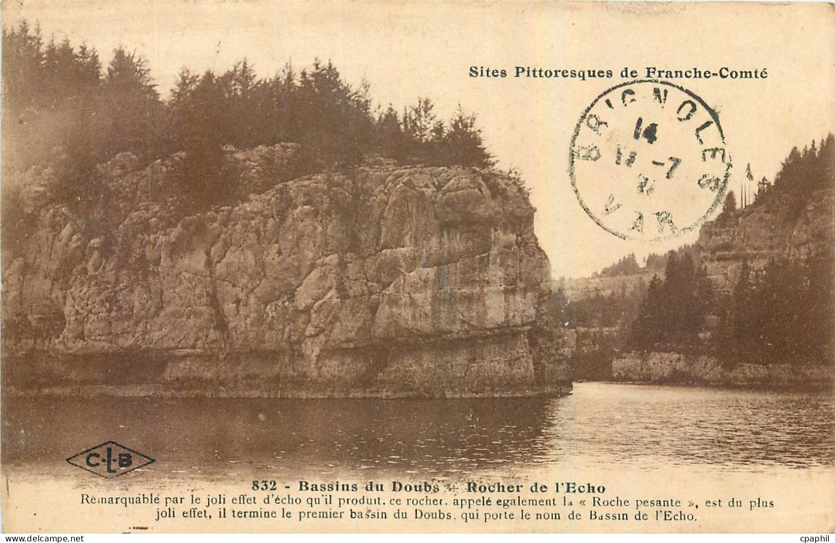 CPA Sites Pitoresques de Franche Comte Bassins du doubs Rocher de l'Echo