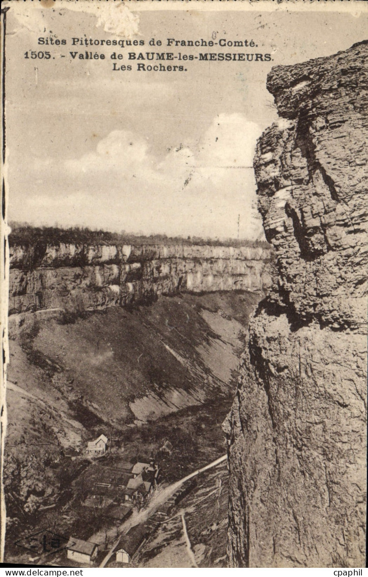 CPA Sites Pittoresque de Franche Comte Vallee de Baume les Messieurs les Rochers