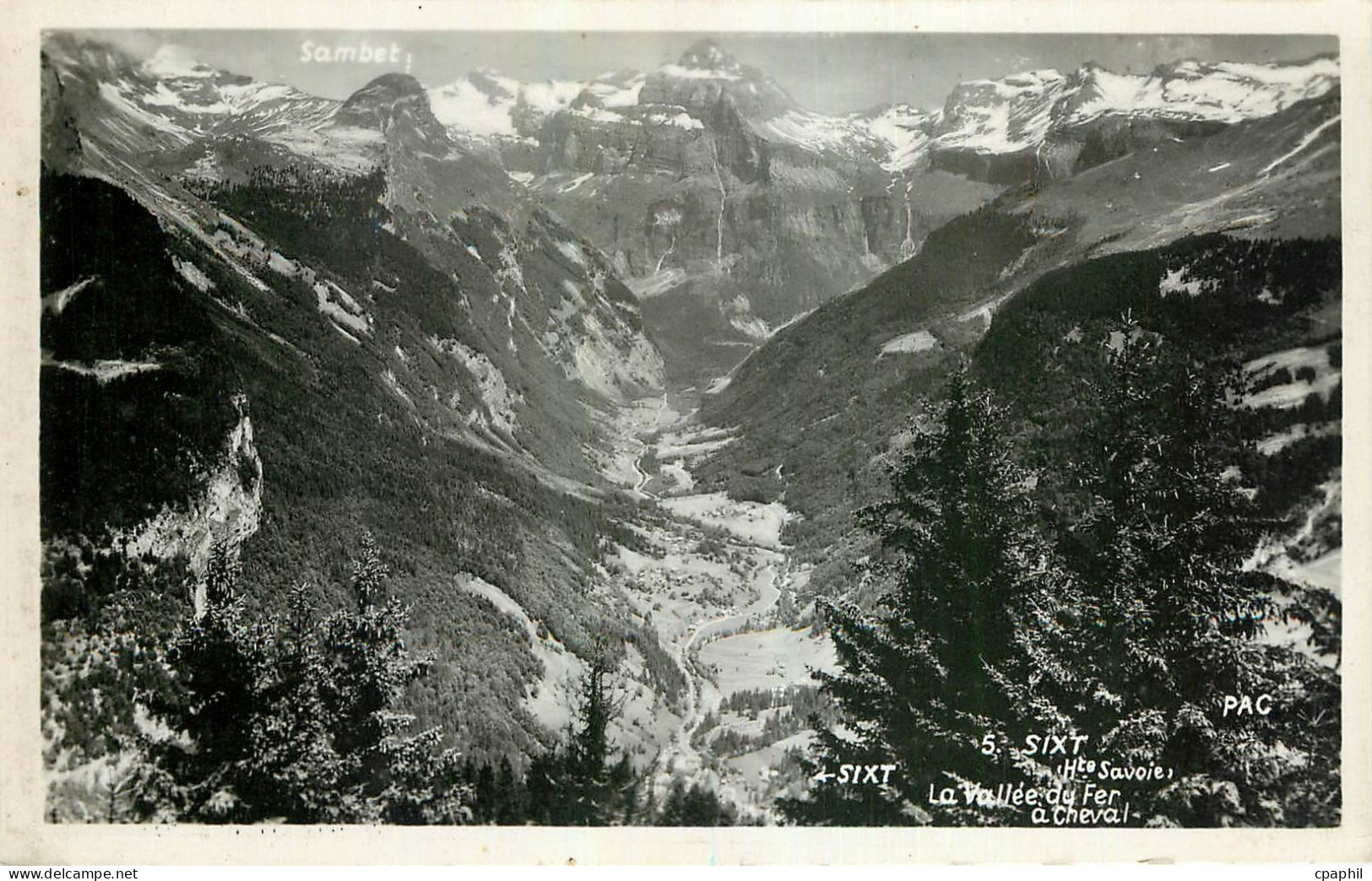 CPA Sixt Hte Savoie La Vallee du Fer a Cheval