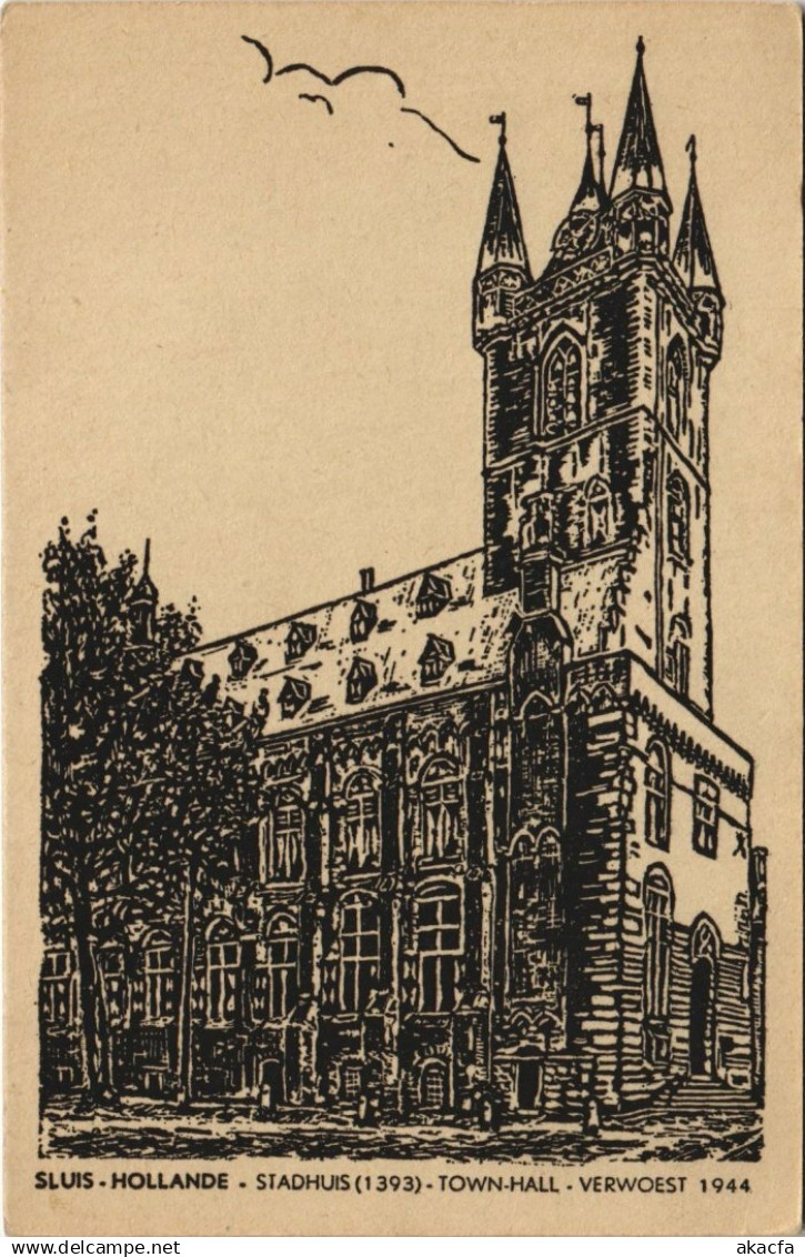 CPA Sluis-Hollande Stadhuis NETHERLANDS (728911)