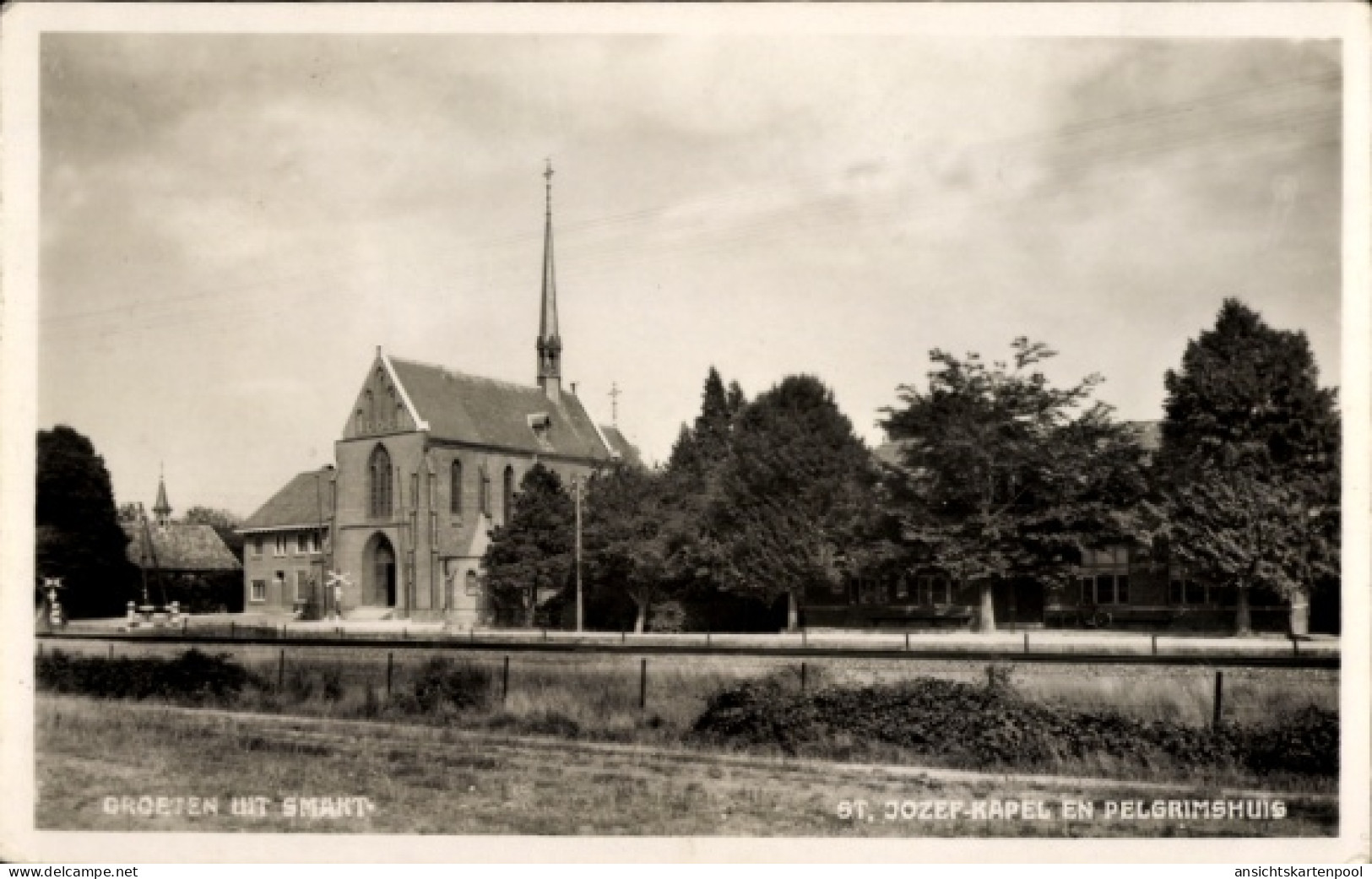 CPA Smakt Venray Limburg Niederlande, St. Jozef-Kapel en Pelgrimshuis