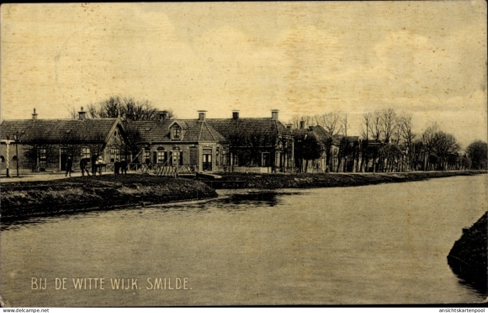 CPA Smilde Drenthe Niederlande, Bij de Witte Wijk