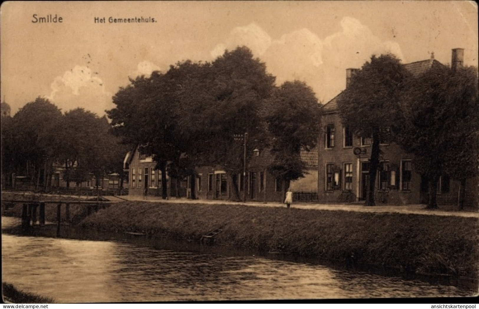 CPA Smilde Drenthe Niederlande, Rathaus