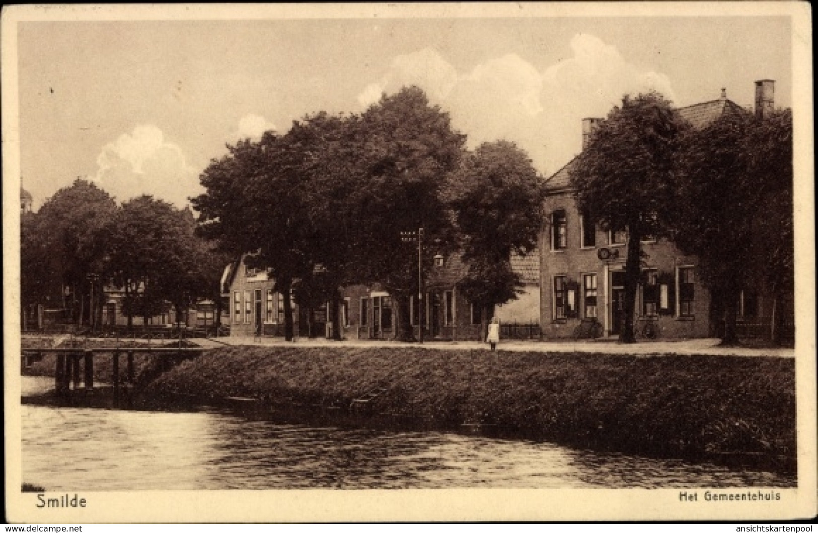 CPA Smilde Drenthe Niederlande, Rathaus