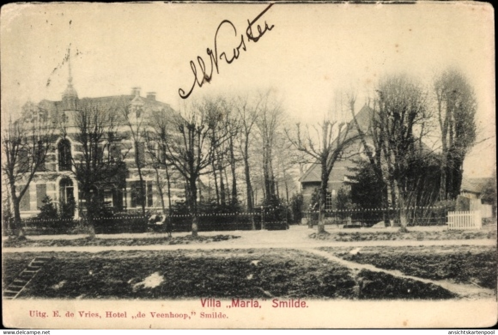 CPA Smilde Drenthe Niederlande, Villa Maria