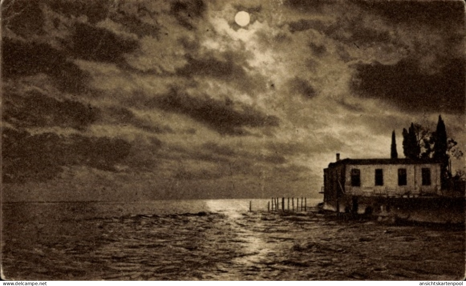 CPA Sochumi Georgien, Meer bei Nacht