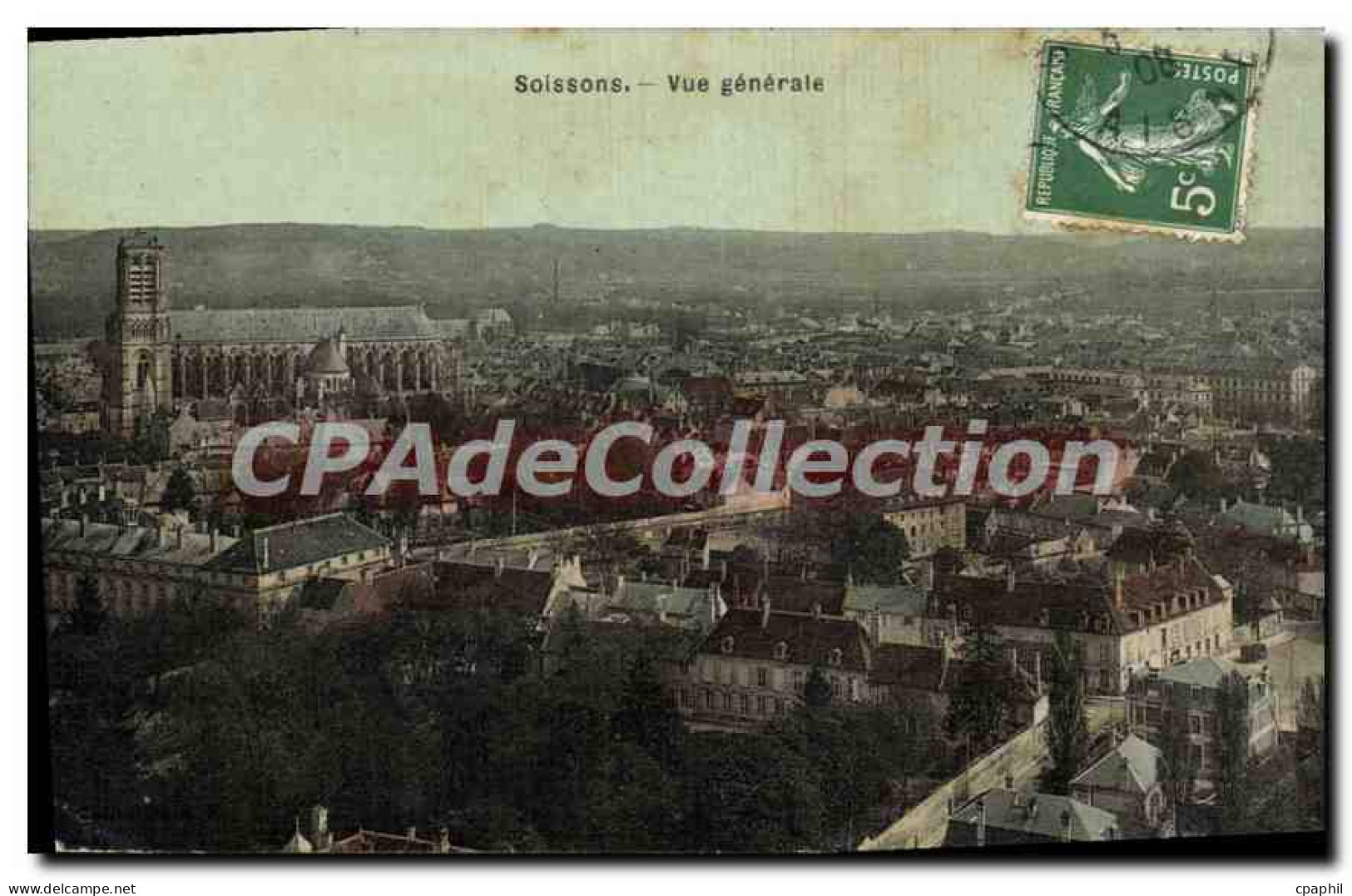 CPA Soissons vue generale