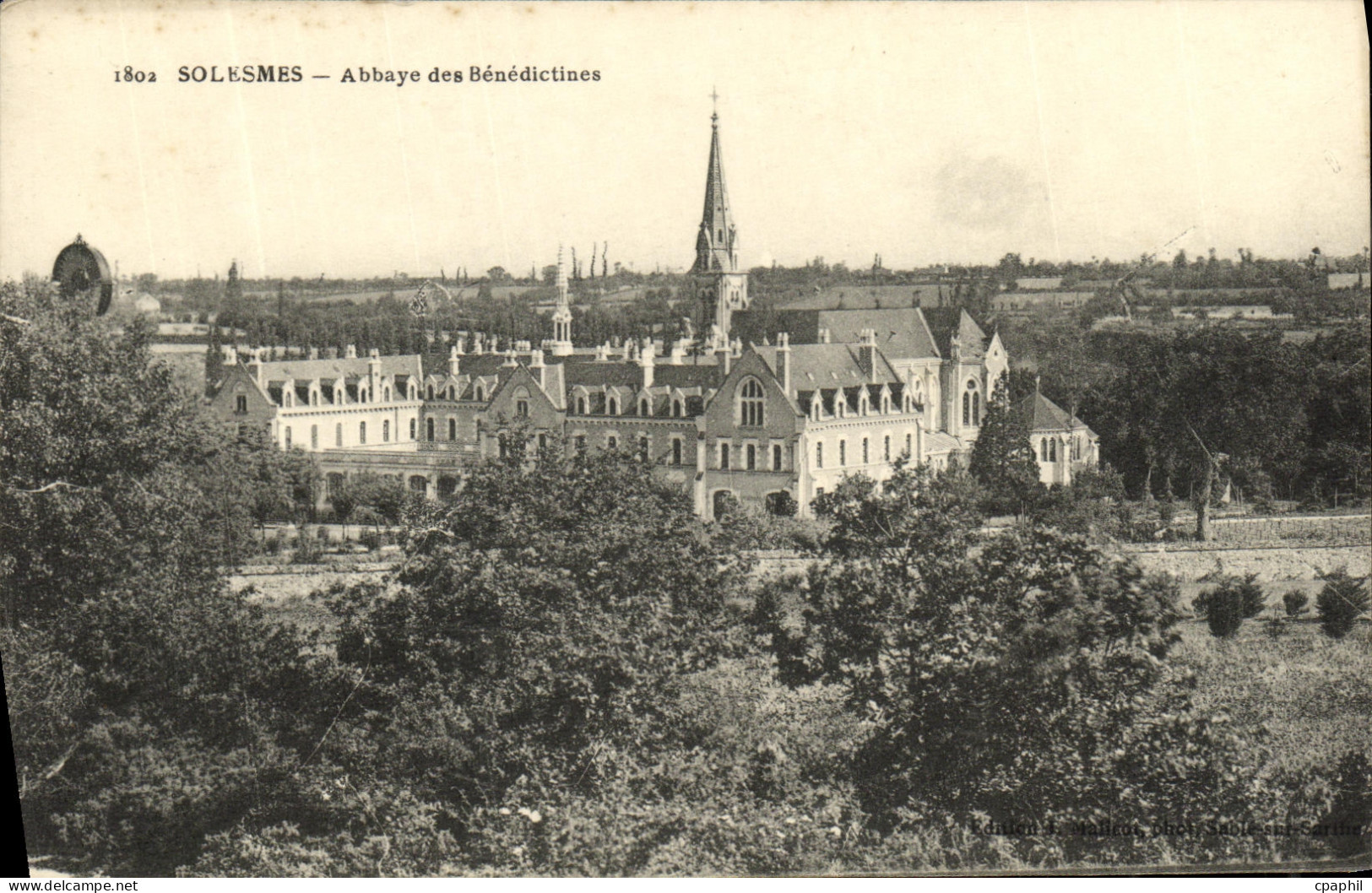 CPA Solesmes Abbaye des Benedictines