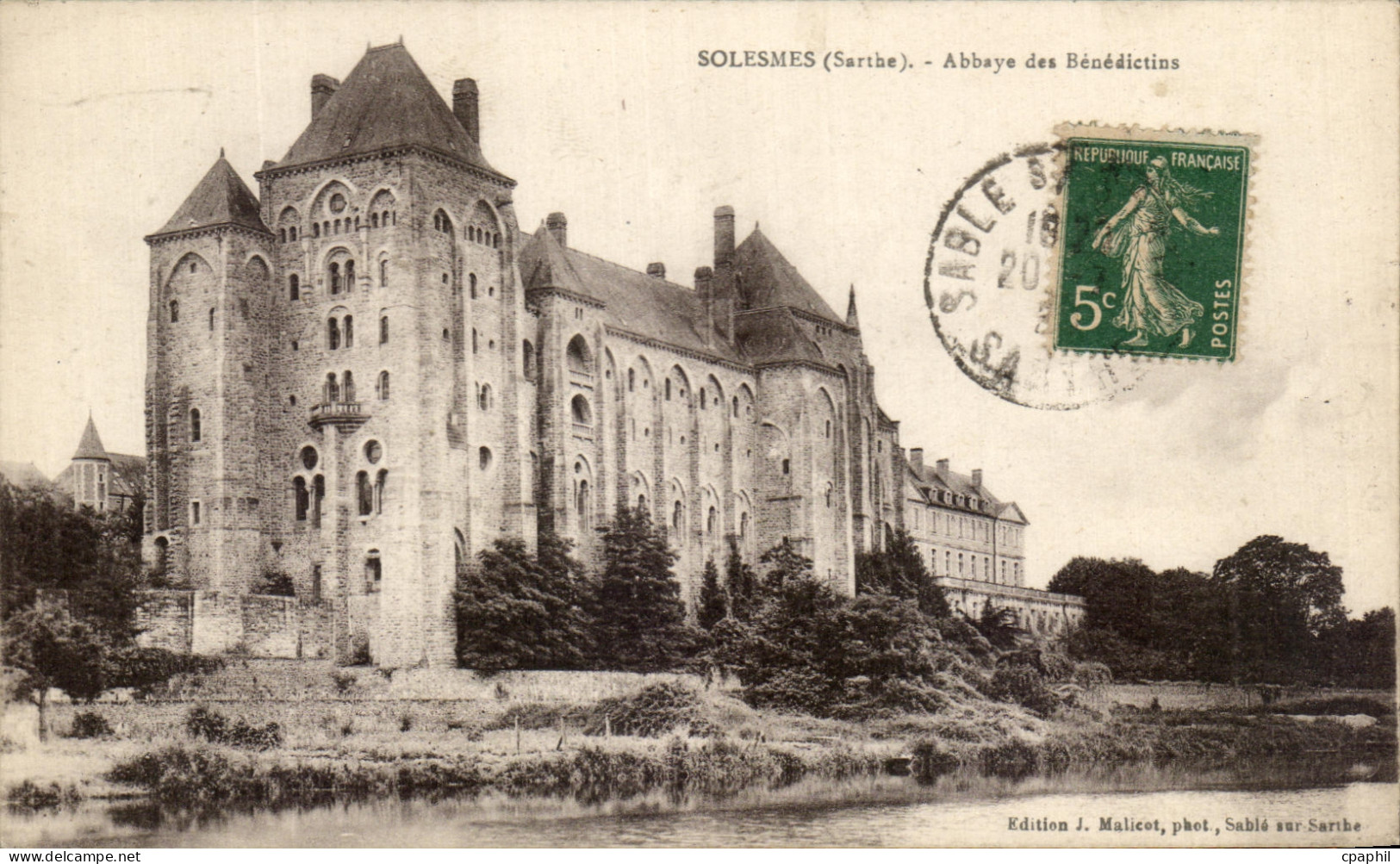 CPA Solesmes Abbaye des Benedictions