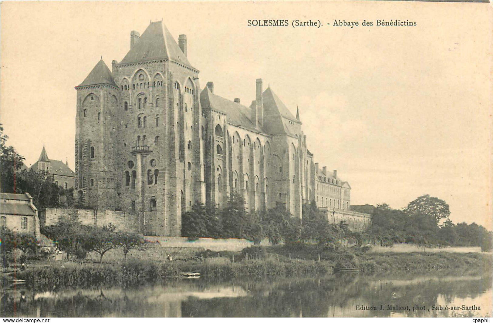 CPA Solesmes Sarthe Abbaye de Benedictins