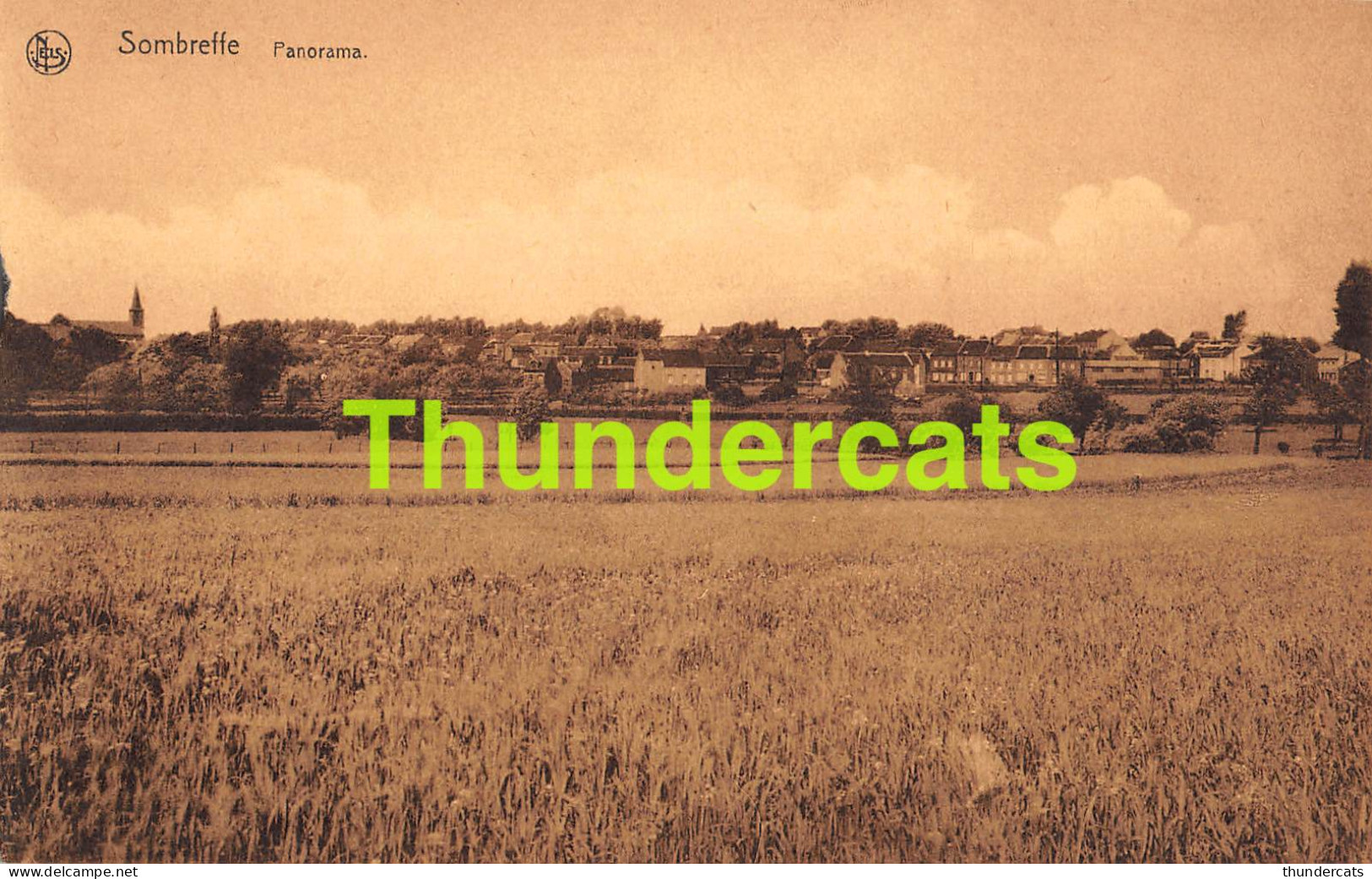 CPA SOMBREFFE PANORAMA ( MANQUE PIECE A GAUCHE )