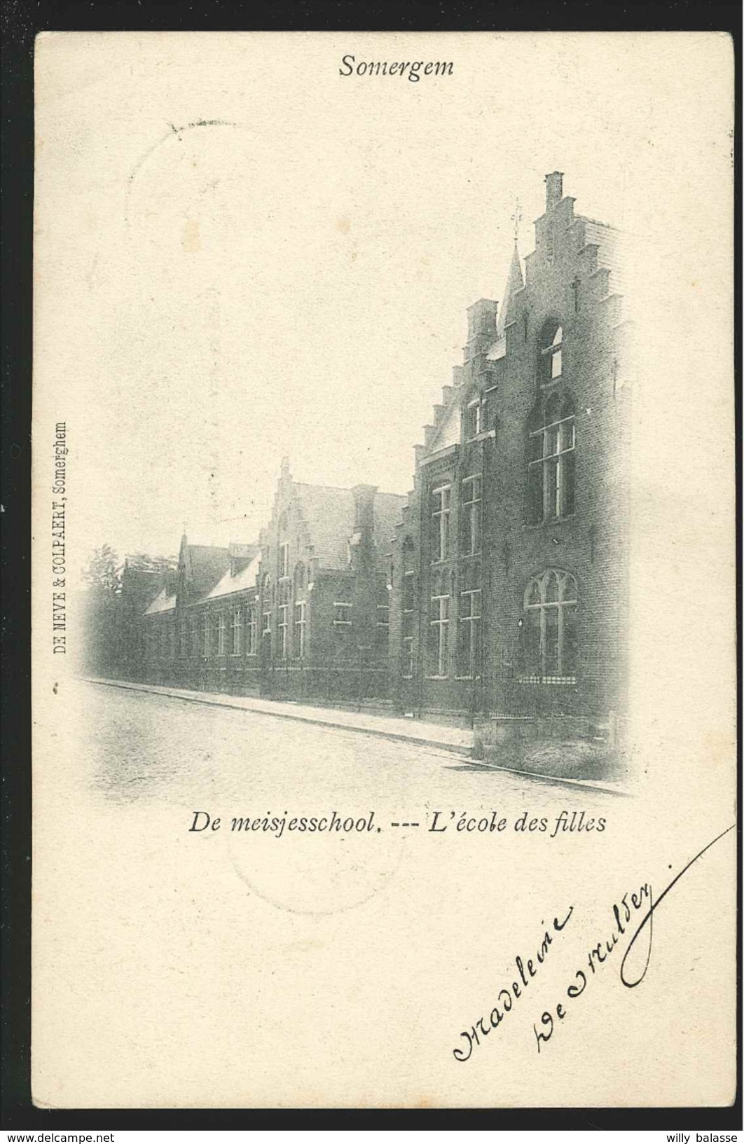 +++ CPA - SOMERGEM - ZOMERGEM - De meisjesscholl - L'Ecole des Filles  //