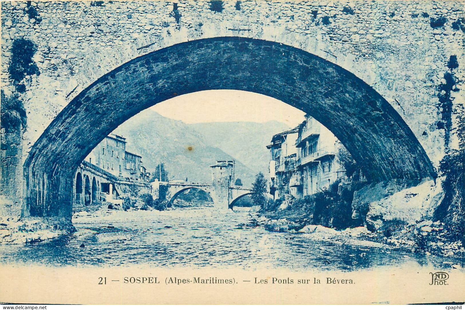 CPA Sospel Alpes Maritimes Les Ponts sur la Bevera