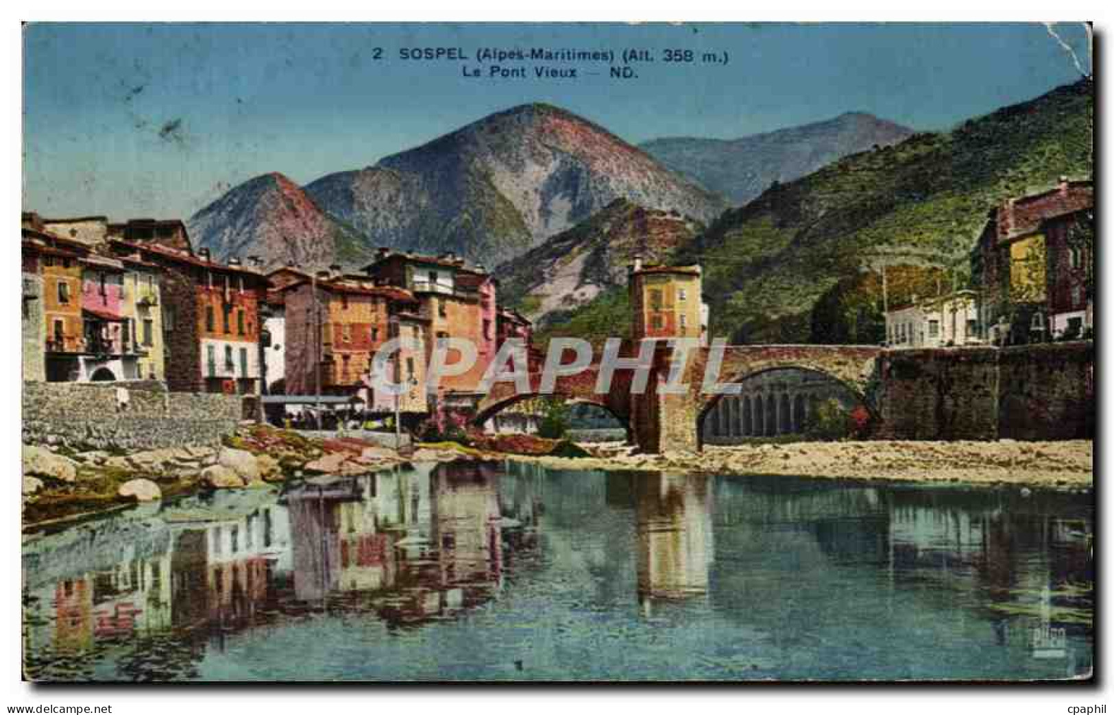 CPA Sospel Le Pont Vieux