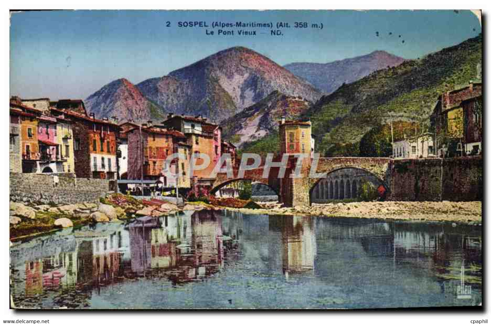CPA Sospel Le Pont Vieux