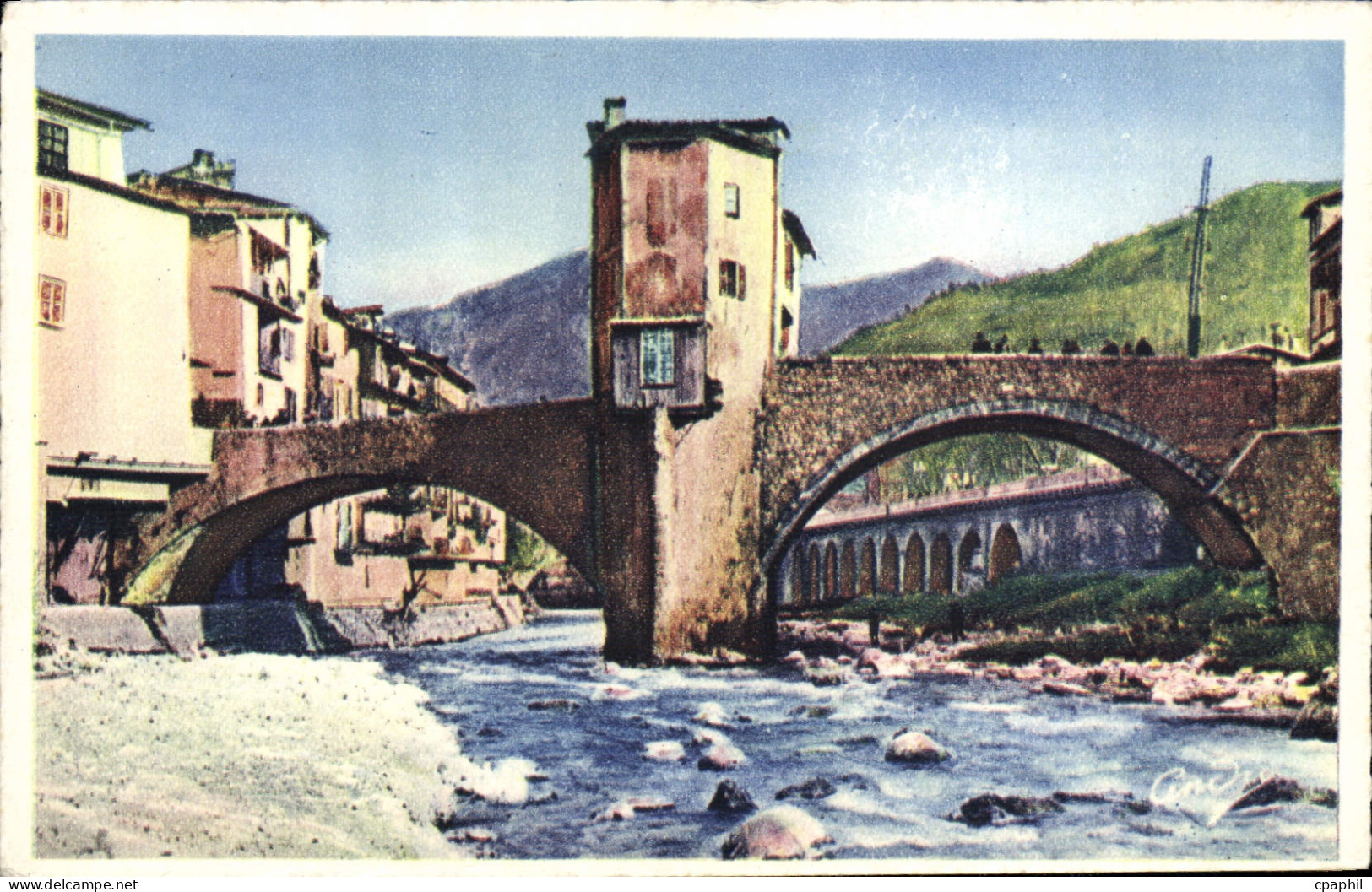 CPA Sospel Le Vieux Pont