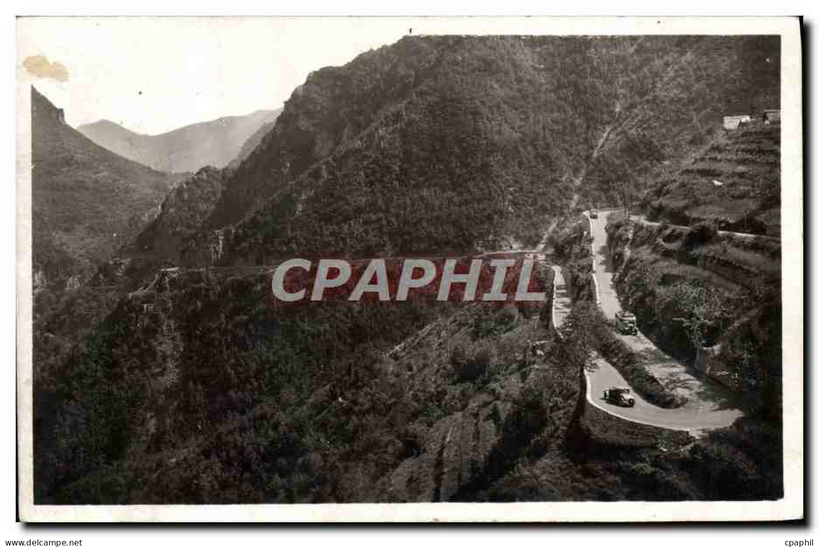 CPA Sospel Les Lacets de la Route de Moulinet a Sospel