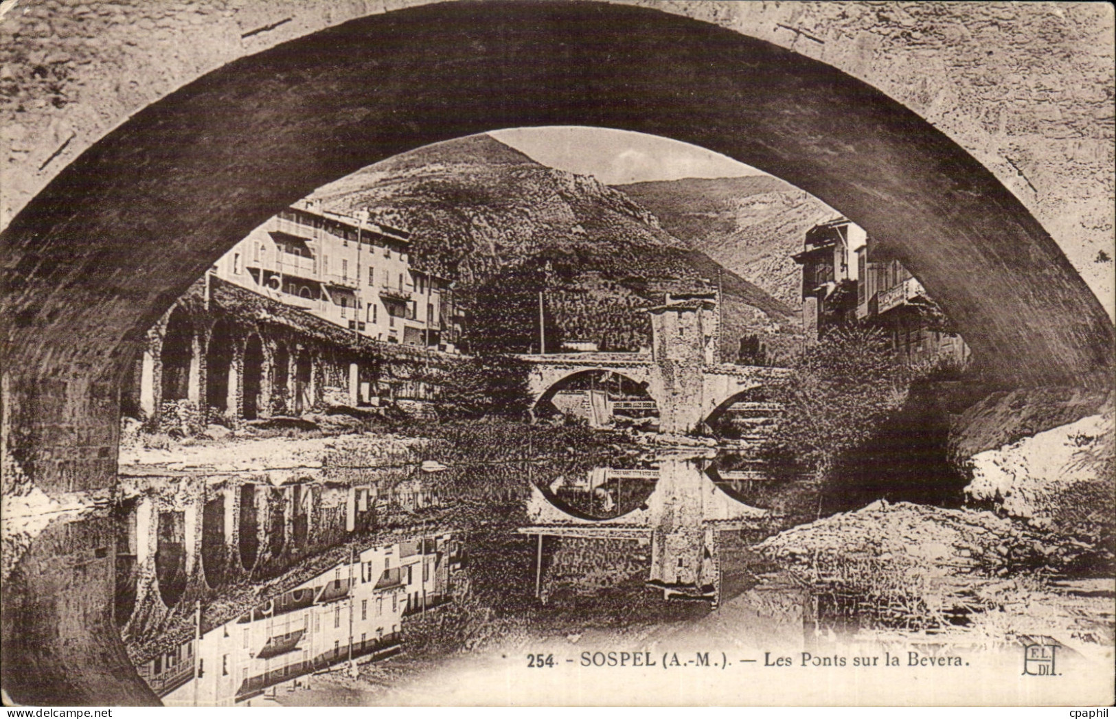 CPA Sospel Les ponts sur la Bevera