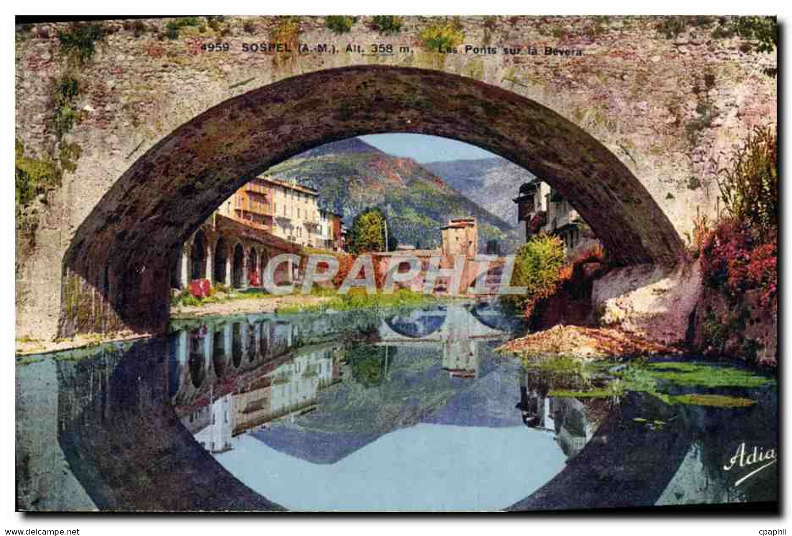 CPA Sospel Les ponts sur la Bevera