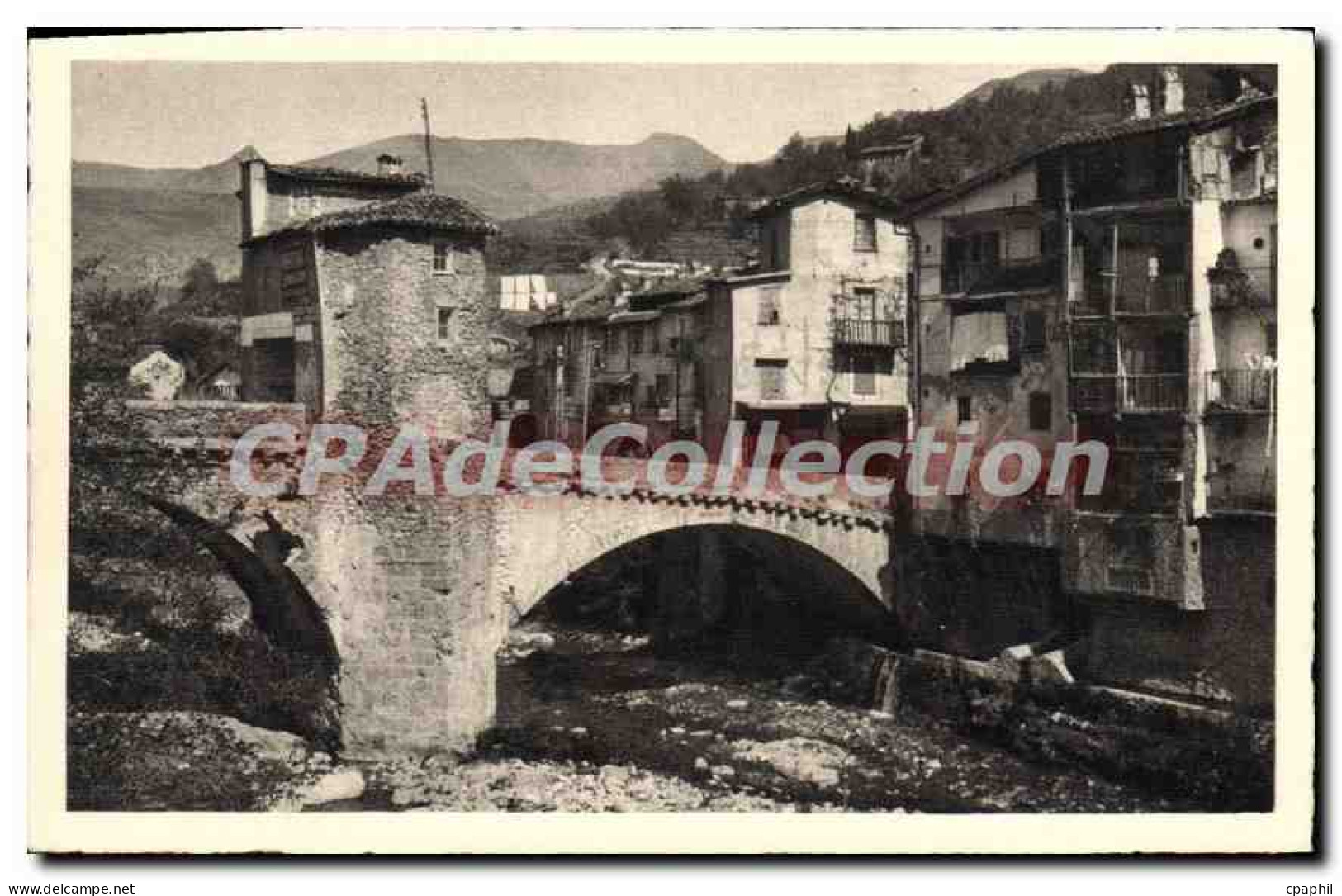 CPA Sospel Vieux pont moyennageux