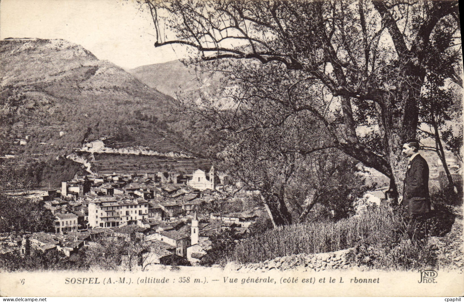 CPA Sospel Vue generale