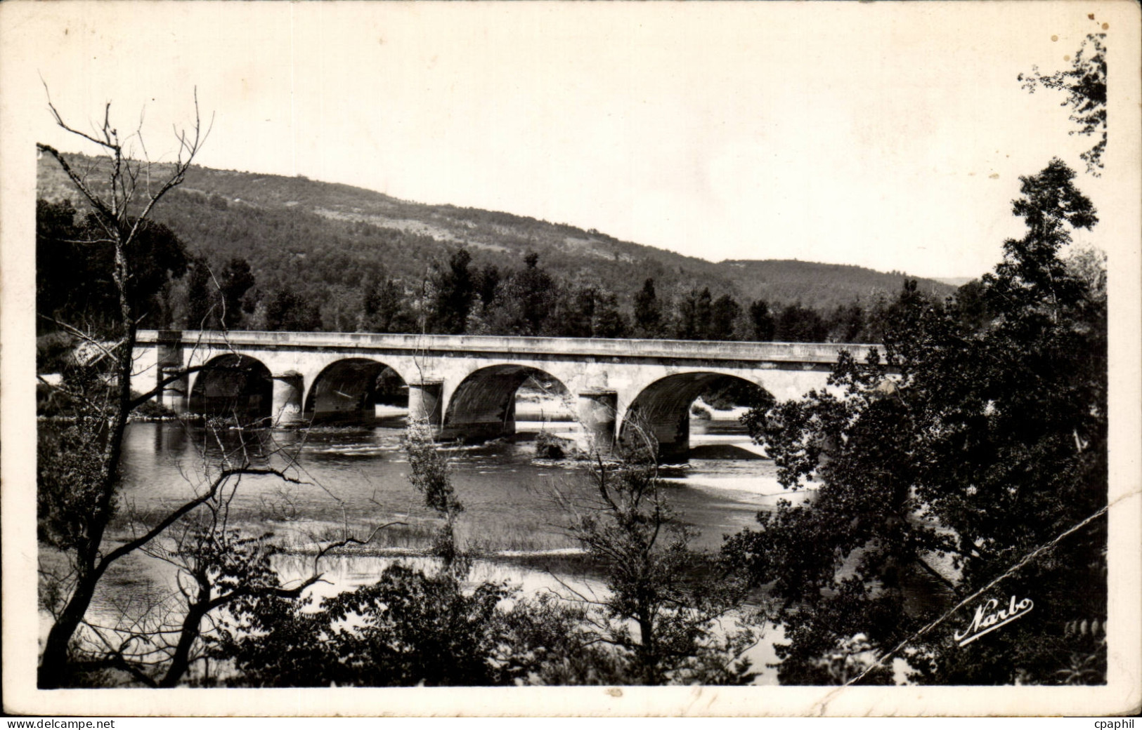 CPA Souillac Le pont sur la Dordogne