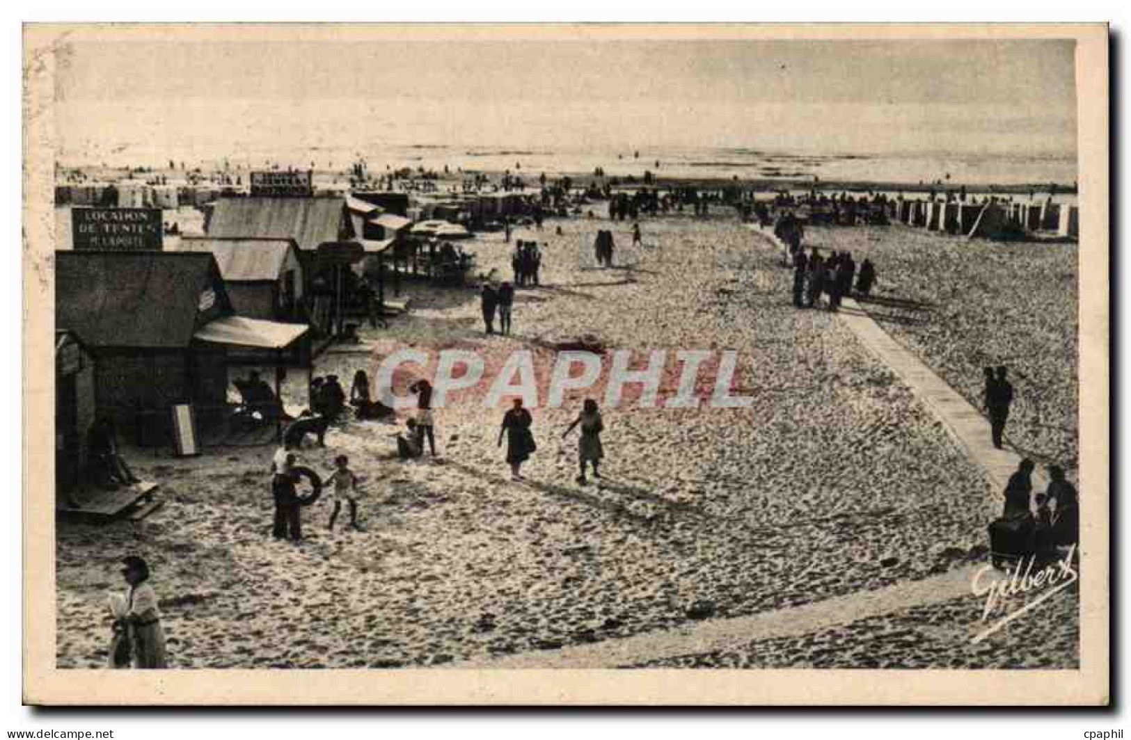 CPA Soulac sur mer La plage
