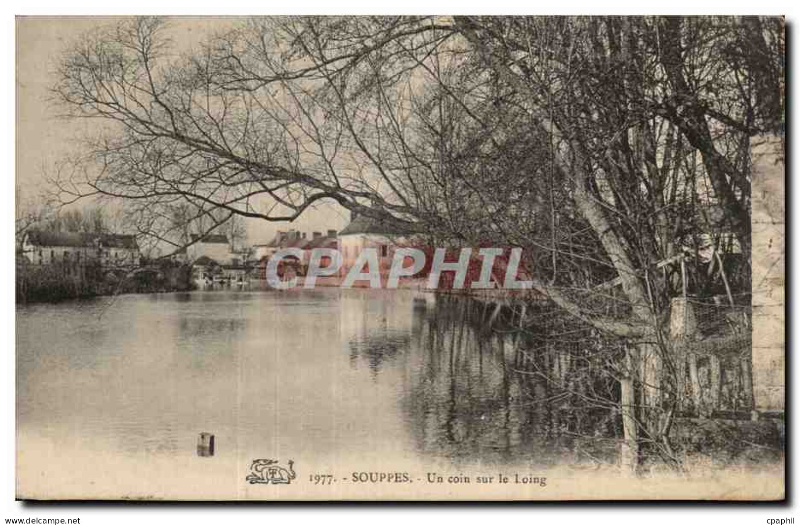 CPA Souppes Un coin sur le Loing