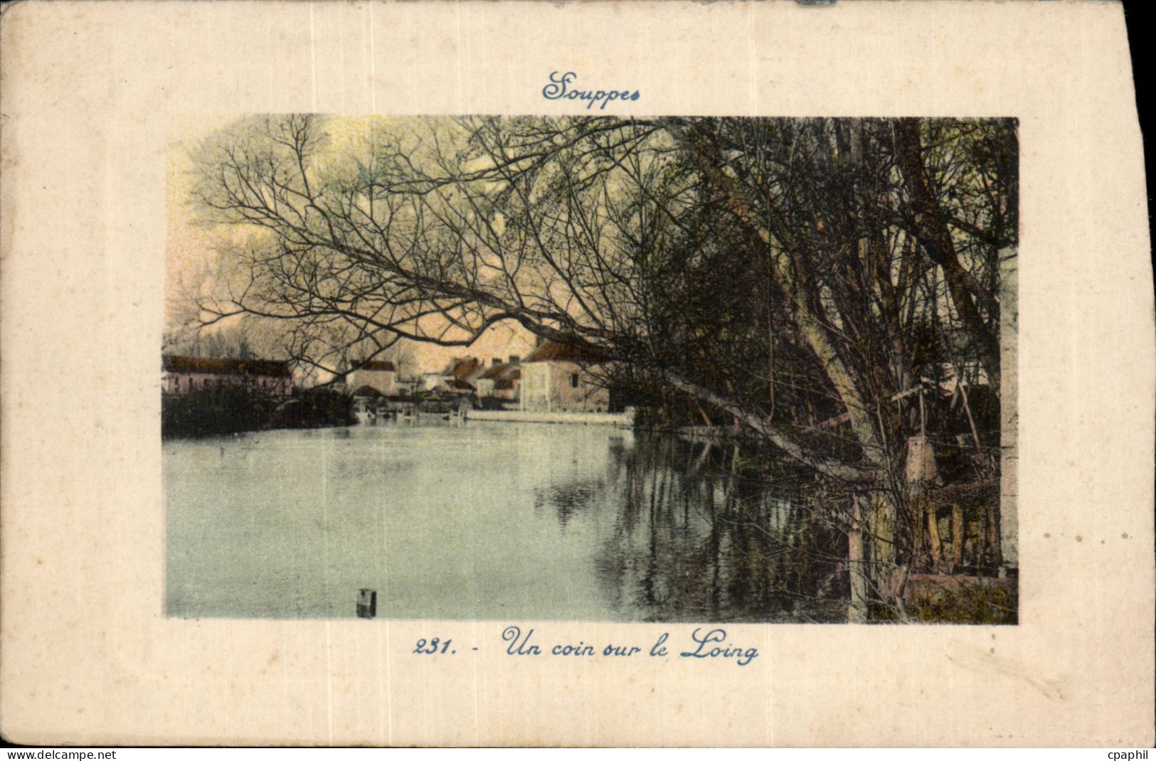 CPA Souppes Un coin sur le Loing