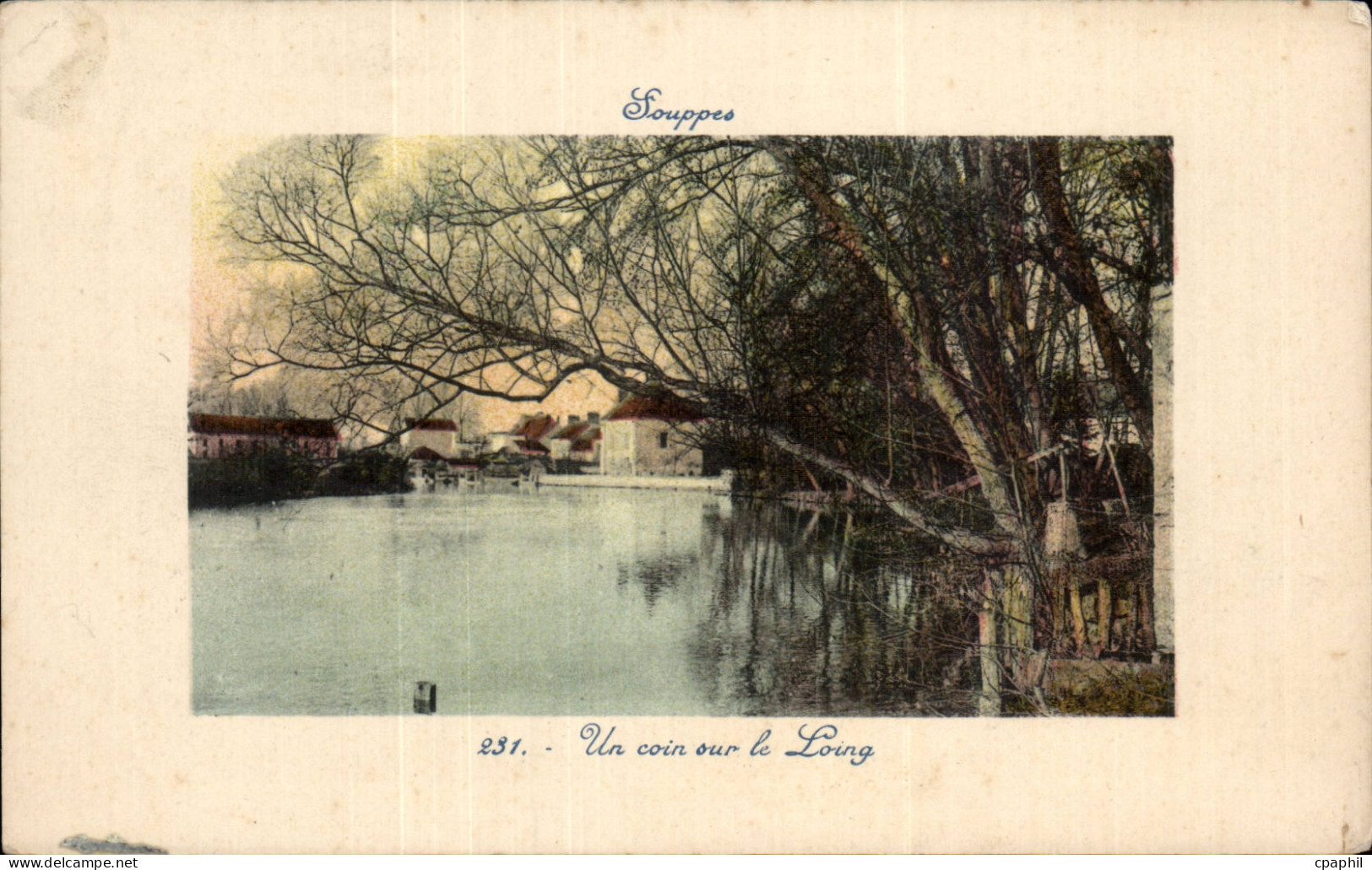 CPA Souppes Un coin sur le Loing