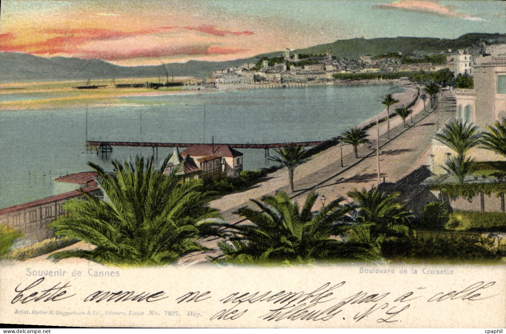 CPA Souvenir de Cannes