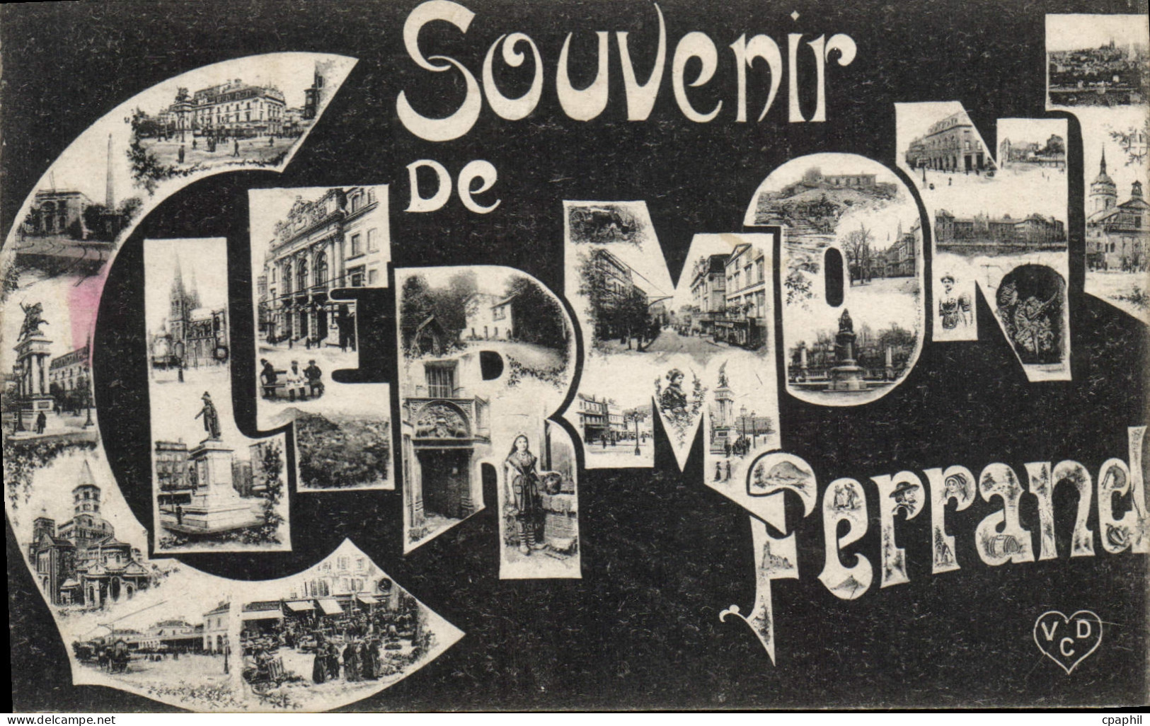 CPA Souvenir de Clermont Ferrand