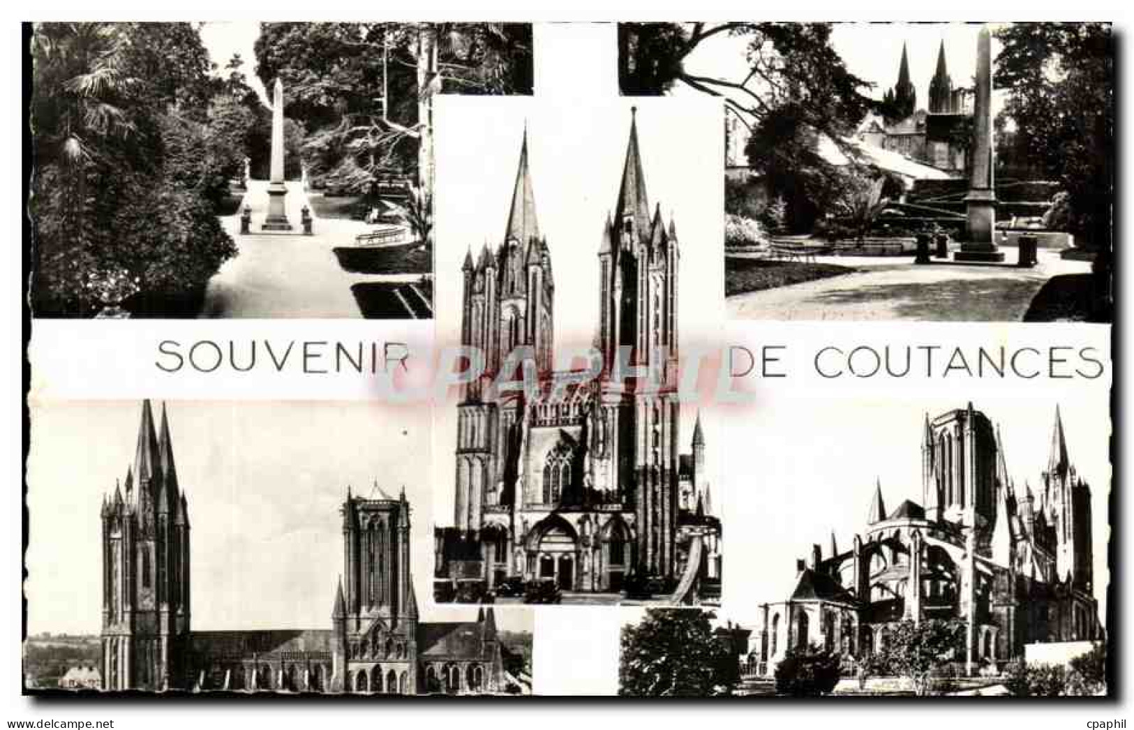 CPA Souvenir De Coutances