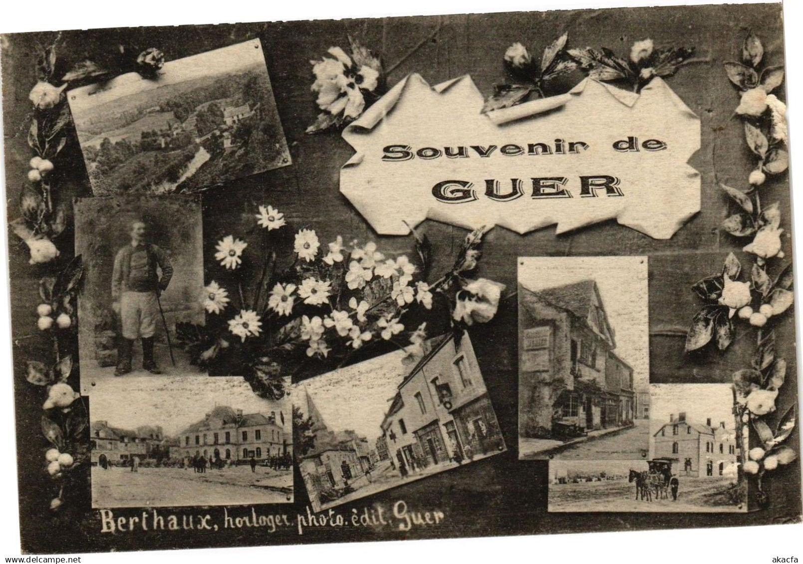 CPA Souvenir de GUER (205776)