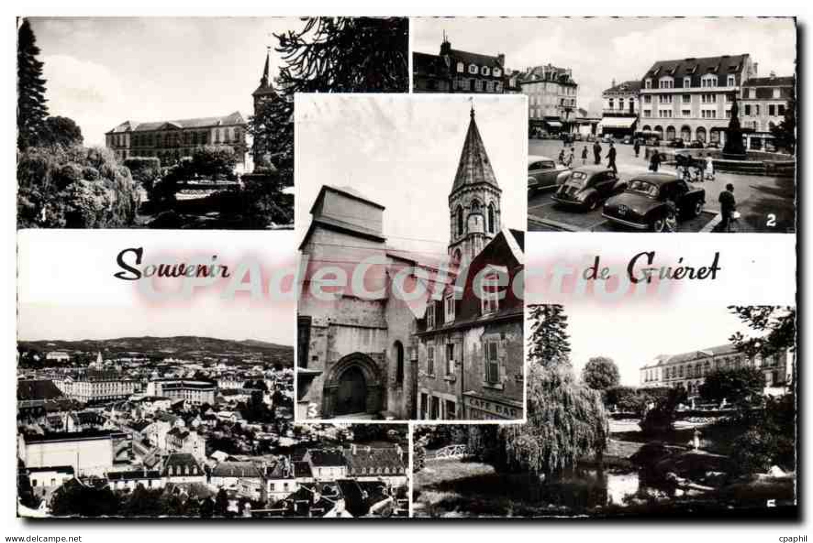 CPA Souvenir De Gueret