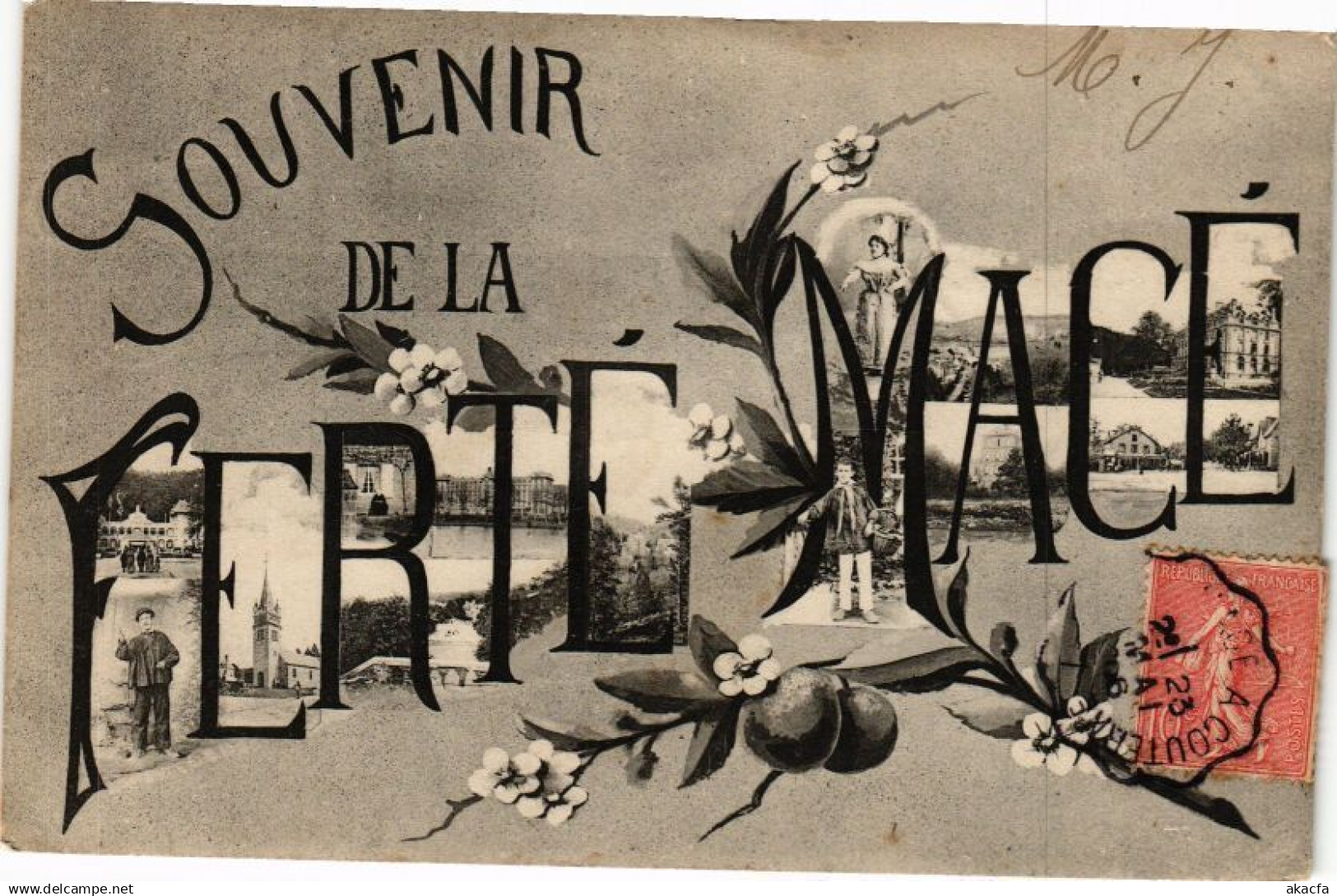 CPA Souvenir de la ferte mace (196034)