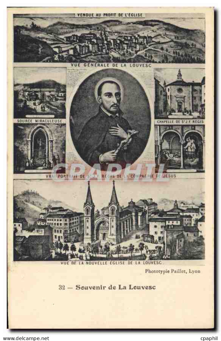CPA Souvenir de La Louvesc vue generale de la Louvesc