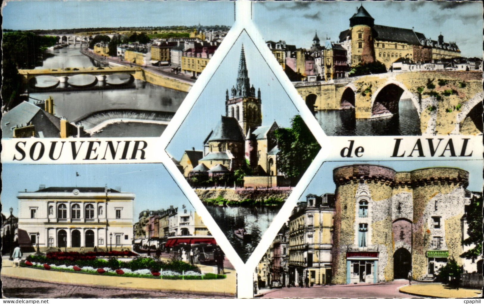 CPA Souvenir de Laval