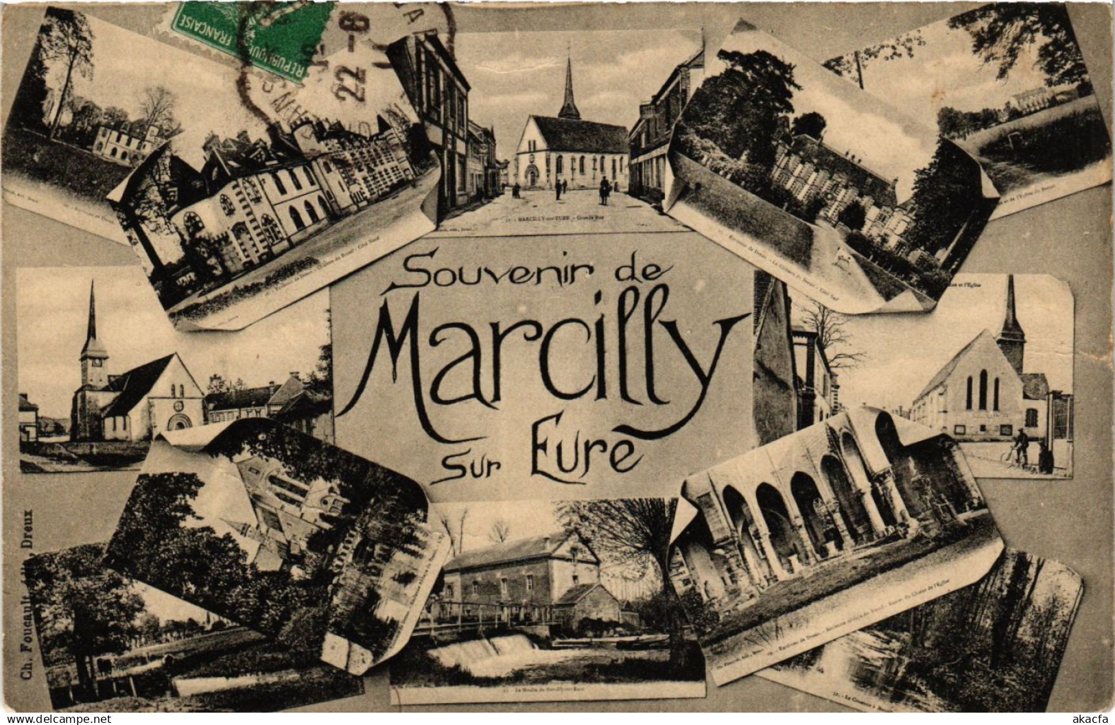 CPA Souvenir de MARCILLY-sur-EURE (392879)