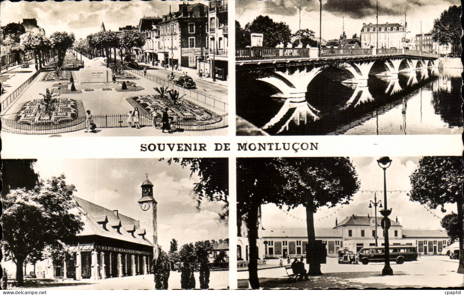 CPA Souvenir De Montlucon