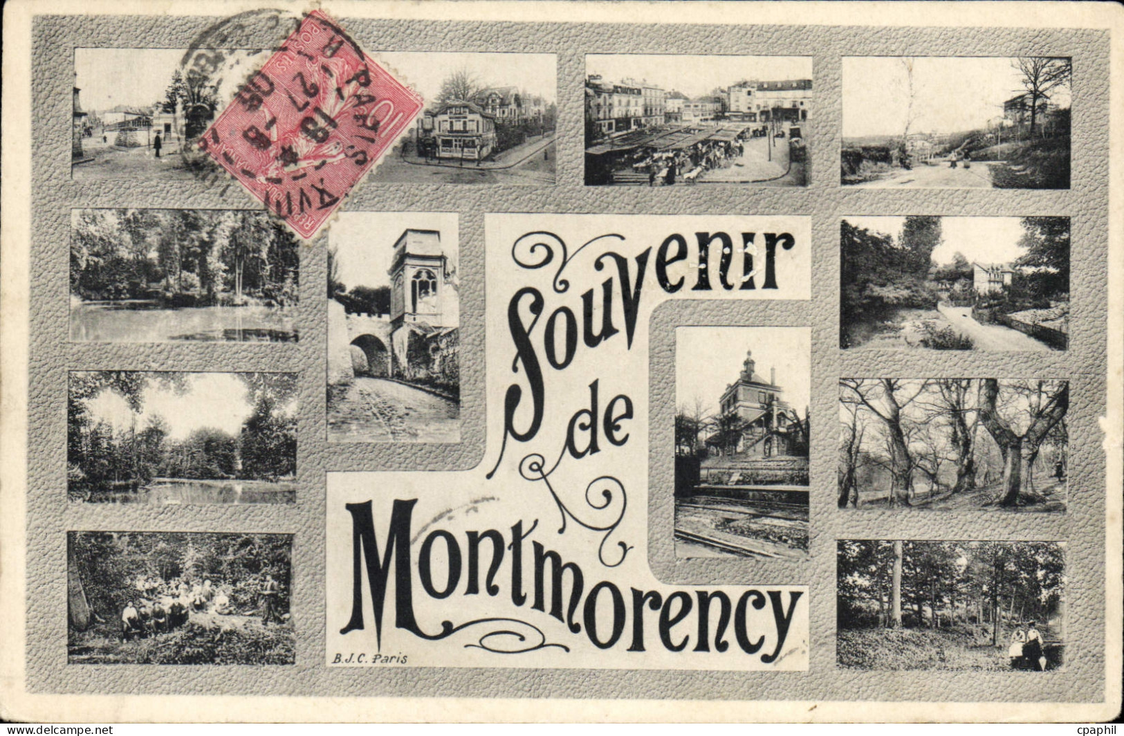 CPA Souvenir De Montmorency