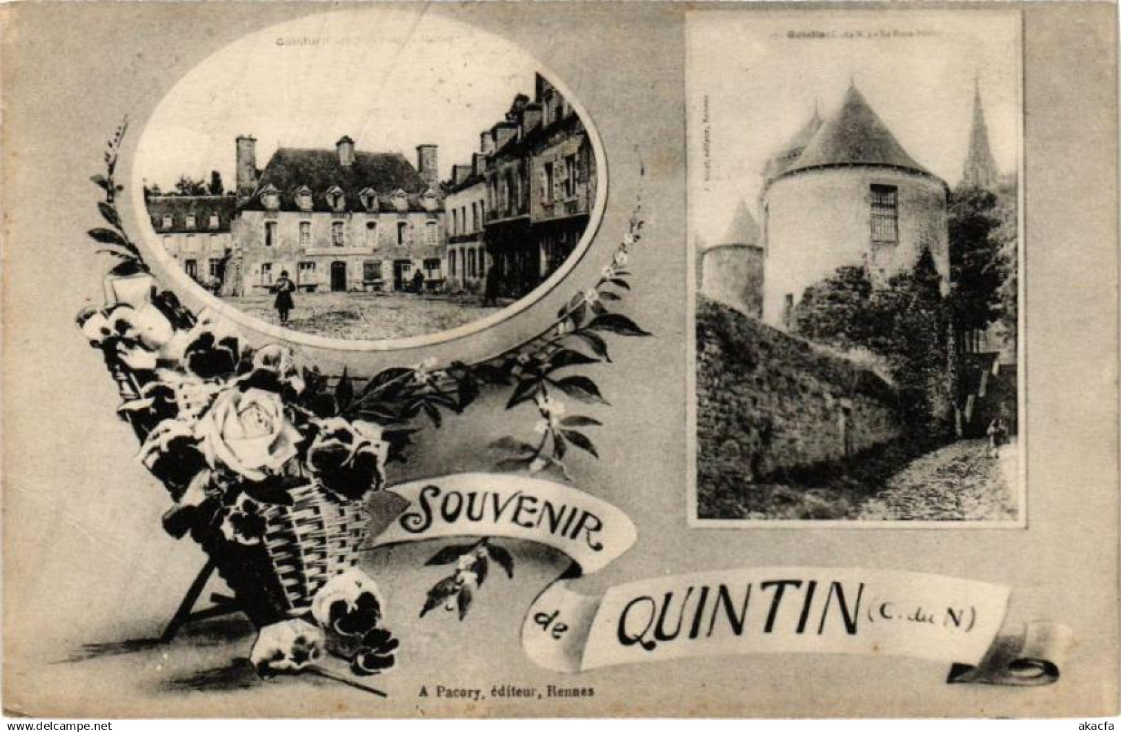 CPA Souvenir de QUINTIN (243514)