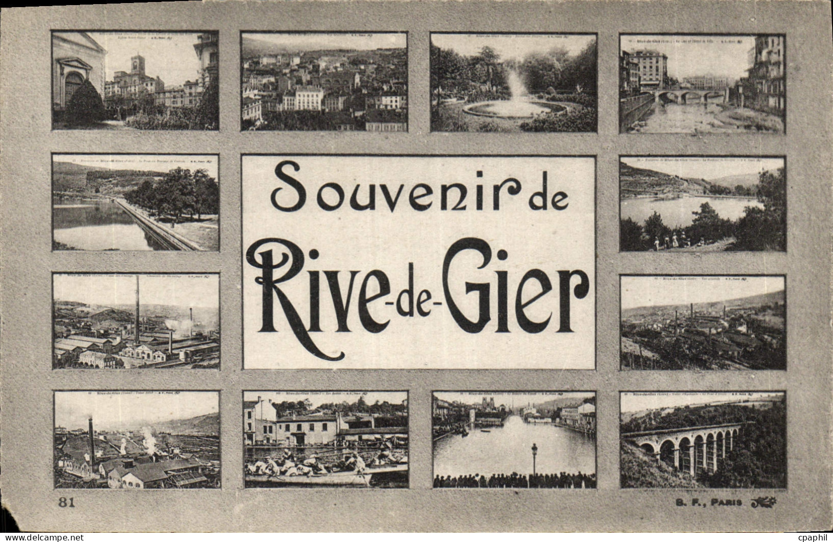 CPA Souvenir de Rive de Gier