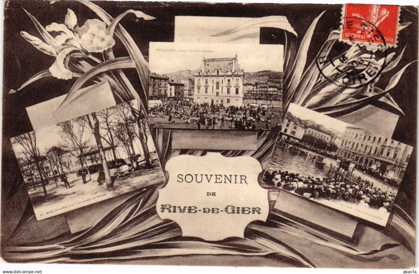 CPA Souvenir de RIVE-de-GIER (263455)