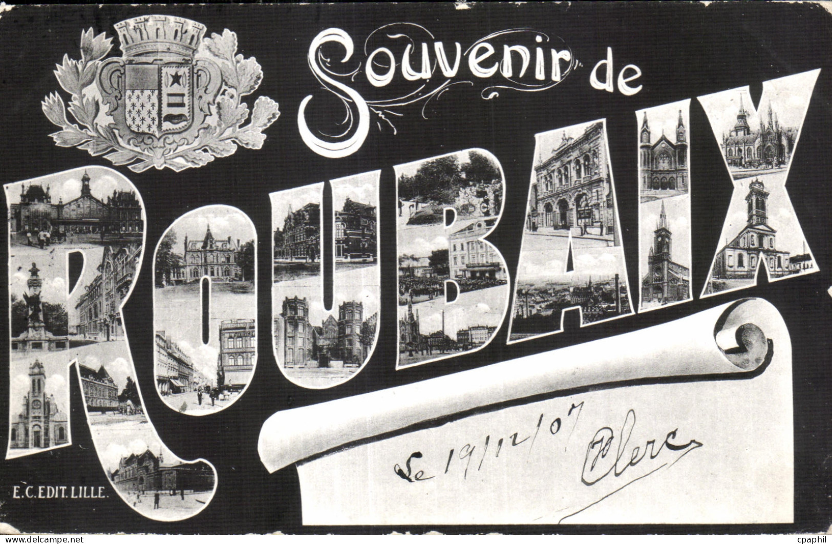 CPA Souvenir de Roubaix