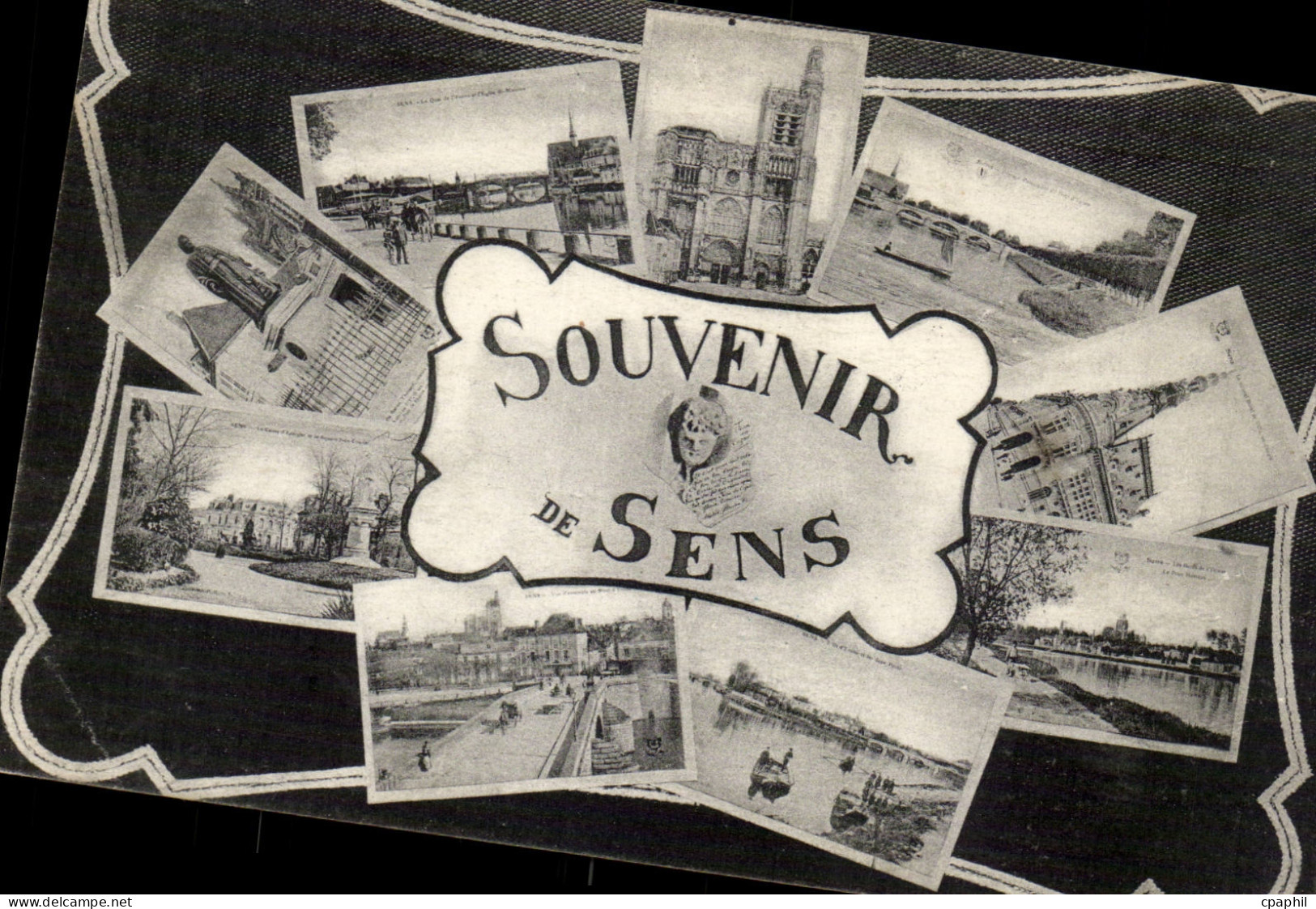 CPA Souvenir de Sens