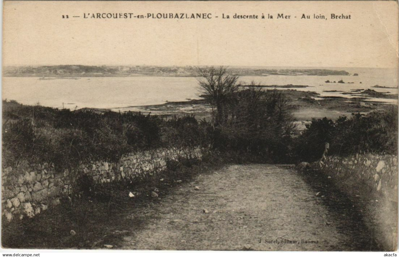 CPA SPAIN PLOUBAZLANEC L'ARCOUEST-en-PLOUBAZLANEC - La Descente a la Mer (1165533)