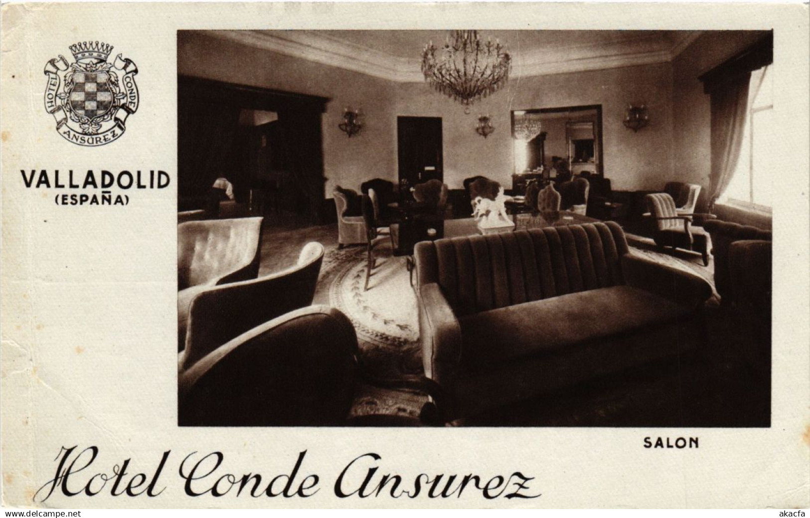 CPA SPAIN Valladolid - Hotel Conde Ansurez - Salon (282298)